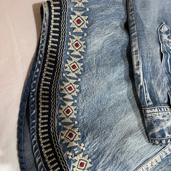 Tasha Polizzi beautiful shirt western turquoise buttons - Picture 4 of 10